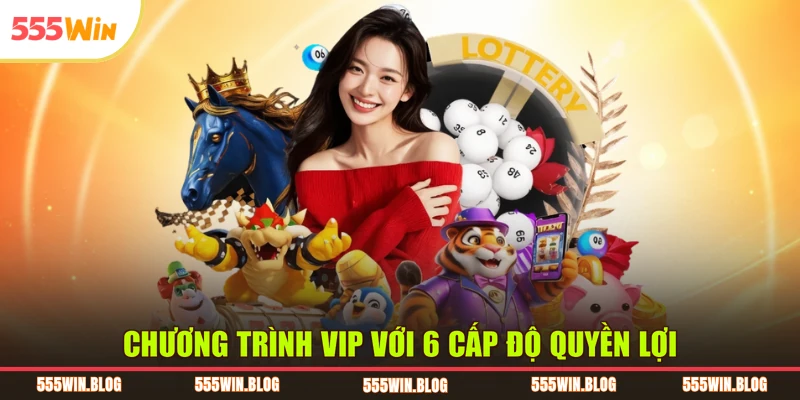 Chương trình VIP với 6 cấp độ quyền lợi